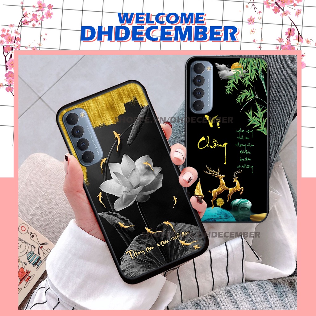 Ốp lưng Oppo RENO 4 / RENO 4 PRO in hình thư pháp tâm an vạn sự an ,mã đáo thành công SIÊU CHẤT