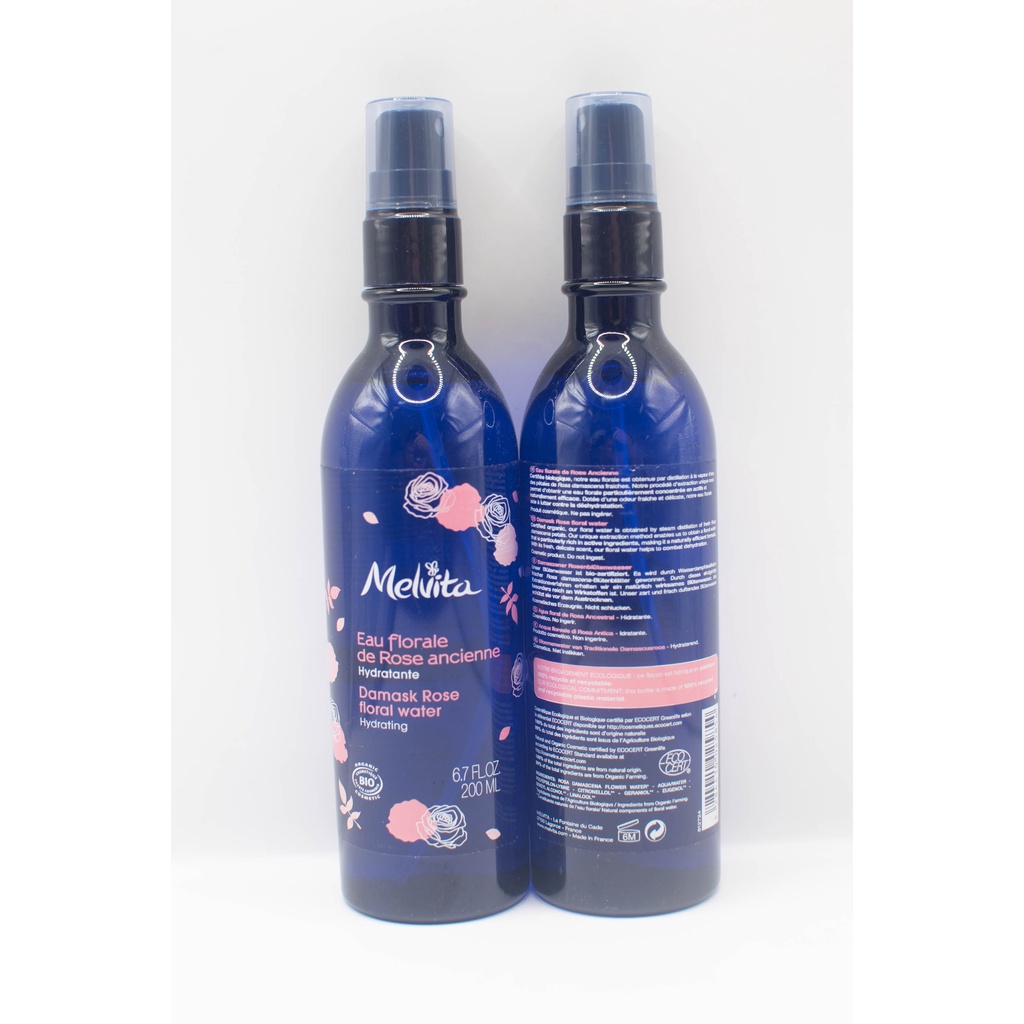 Nước hoa hồng Melvita Eau Florale 200ml