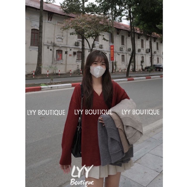 Áo len nữ CỔ TIM trơn siêu xinh chất len lông thỏ Quảng Châu 4 màu freesize LYY BOUTIQUE | BigBuy360 - bigbuy360.vn