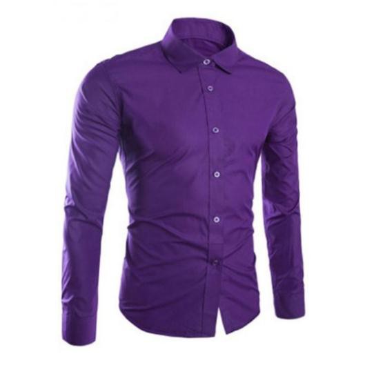 Áo sơ mi nam dài tay màu xanh vỏ đậu