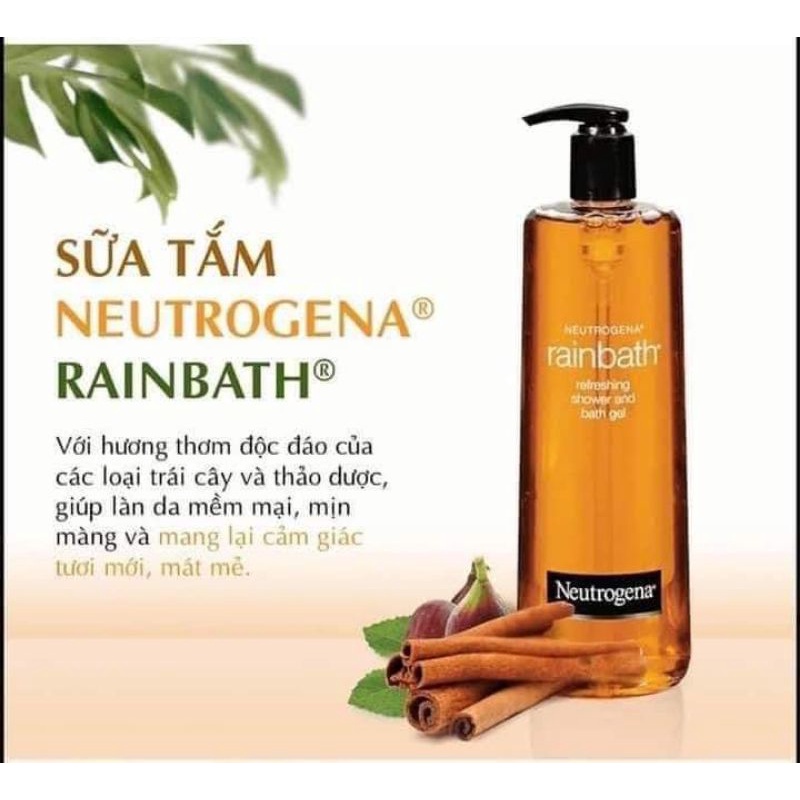 Sữa tắm Neutrogena Rainbath Refreshing shower & Bath Gel Tươi mát và Mịn màng nhập Mỹ