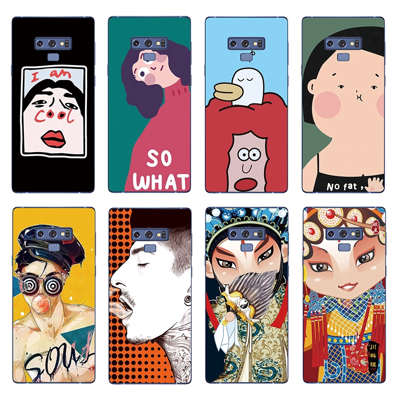 Ốp điện thoại hình cô gái nhiều mẫu mã cho điện thoại Samsung Note 9 8 / S8 S9 Plus | BigBuy360 - bigbuy360.vn