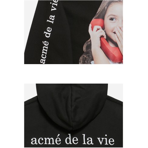 ÁO KHOÁC CÓ MŨ ADLV BABY FACE HOODIE BLACK PHONE