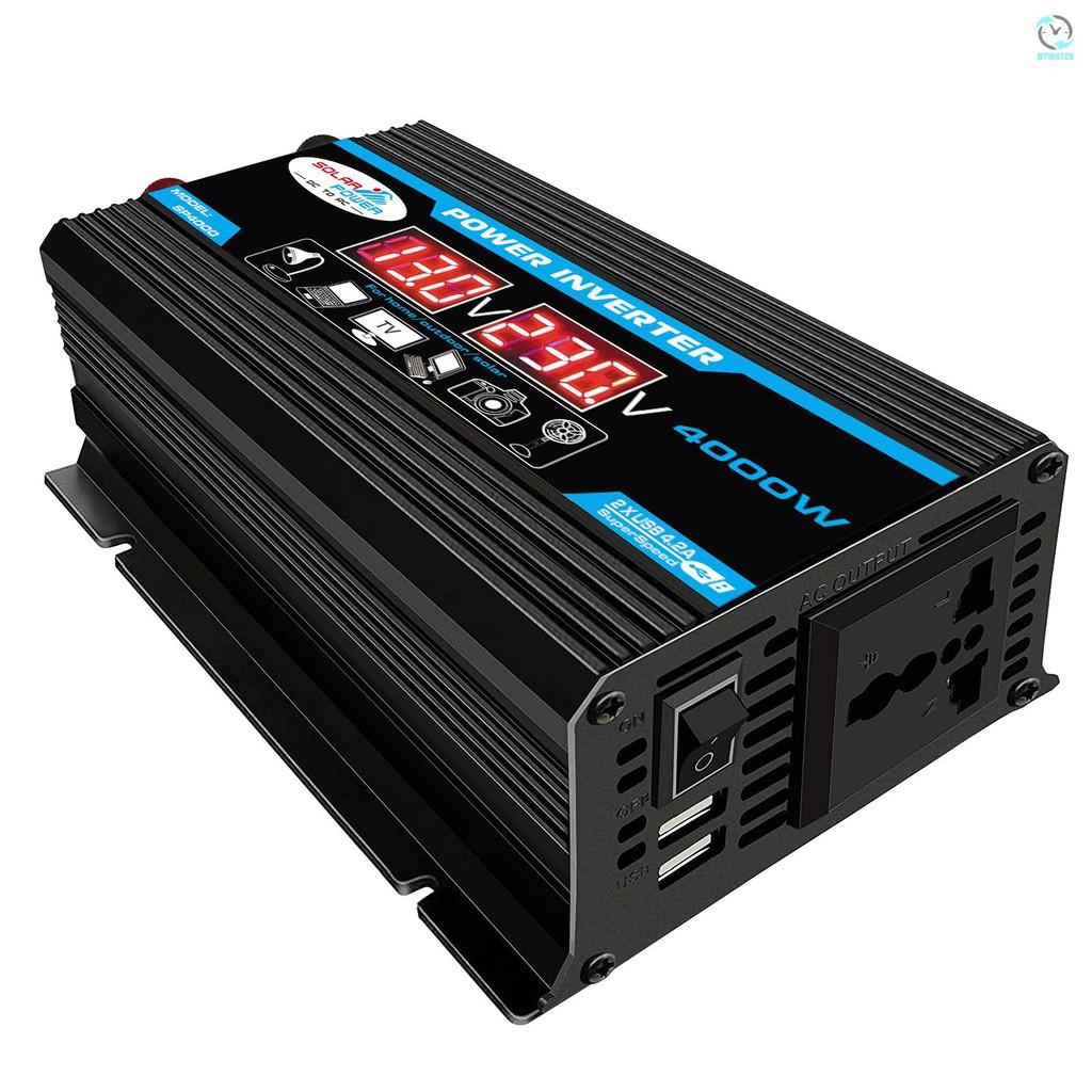Bộ Biến Tần Tần Số Cao 4000w Dc 12v Sang Ac 110v Cho Xe Ô Tô