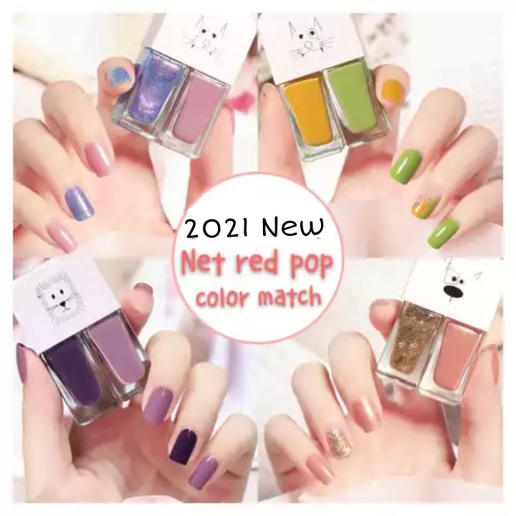 [Tuyển sỉ] Full Set 2 Chai Sơn Móng Tay Nhũ + Lì Fairy's Gift 2*6ML Mầu B16 - B30