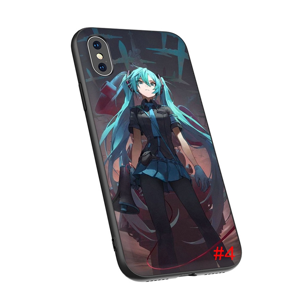 Ốp Điện Thoại Silicon Mềm Hình Anime Hatsune Miku Cho iphone 11 12 13 Pro Max Mini 45HNH