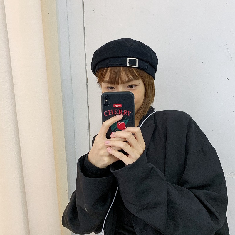 Nón Beret Thời Trang Retro Nhật Hàn Dễ Phối Đồ Cho Nữ