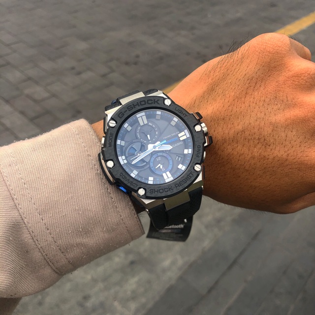 Đồng hồ nam Casio G-shock GST-B100XA - Kích thước vỏ : 58,1×53,8×14,1mm