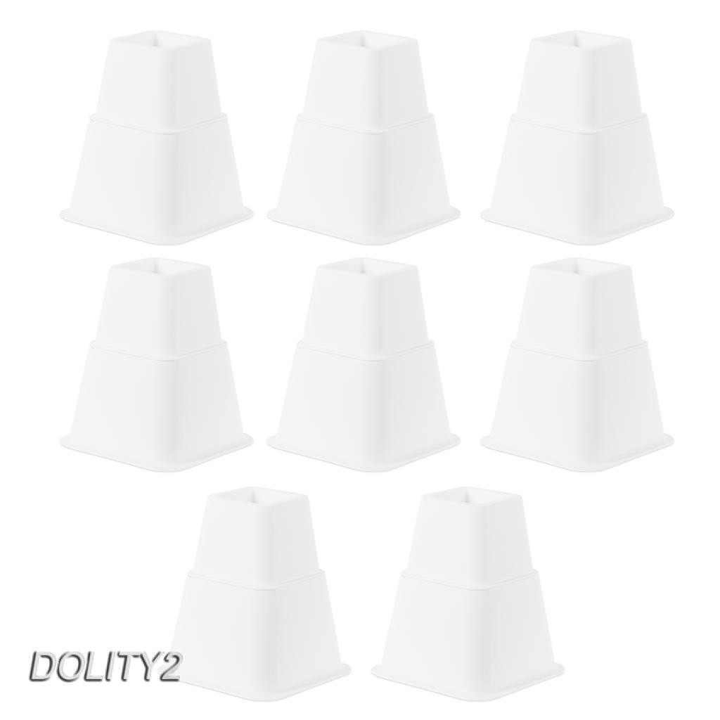 Set 4 Chân Nâng Ghế Sofa / Giường Ngủ 4 Cái Màu Trắng 3inch