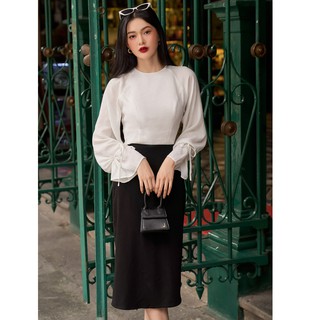 OLV - Chân váy Apache Black Midi Skirt