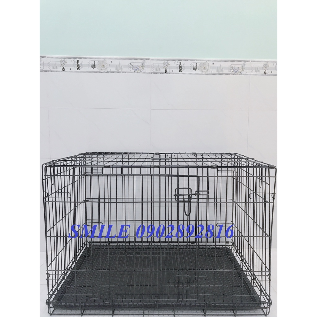 MẪU MỚI CHUỒNG CHÓ VÂN ĐÁ SIZE LỚN NAN SIÊU DÀY 90X60X65CM GẤP GỌN TIỆN LỢI DÀNH CHO PET LỚN