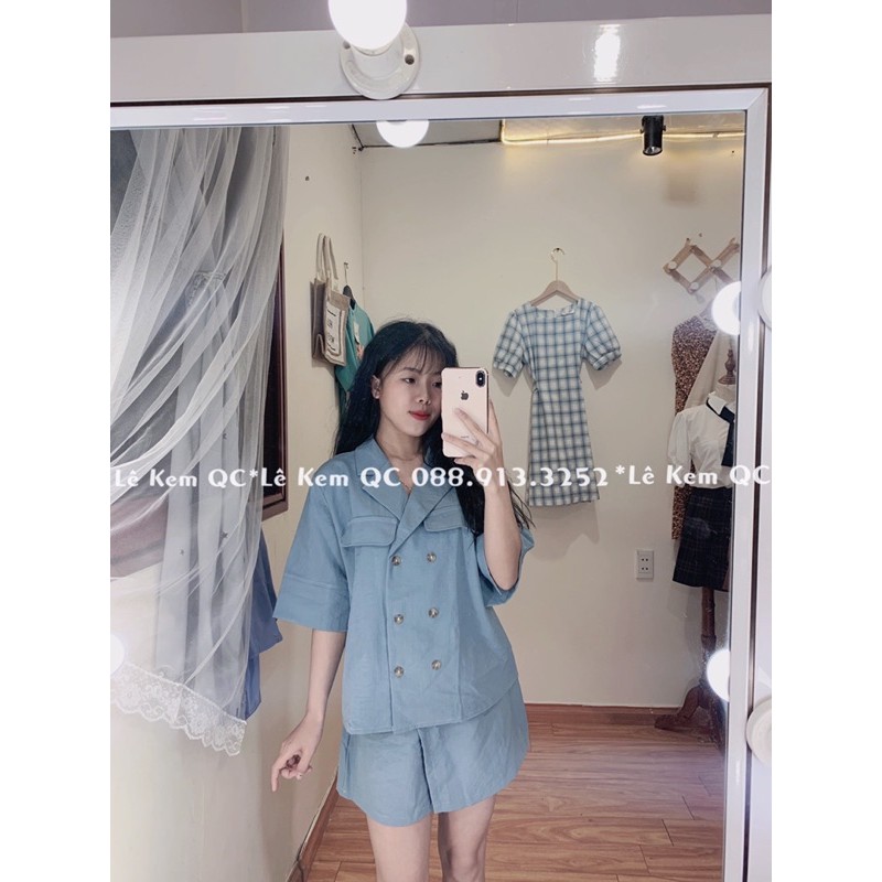 Sét Áo Kiểu Cổ Vest + Quần Váy Vạt Lệch ❤️ Ảnh Thật Video Kem Tự Chụp ❤️ | WebRaoVat - webraovat.net.vn