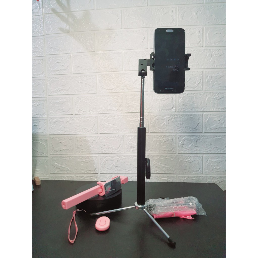 Gậy tự sướng và selfie bluetooth 5.0 cao cấp, kèm 3 chân tripod inox cao cấp, livestream, quay video tiktok dễ dàng | BigBuy360 - bigbuy360.vn
