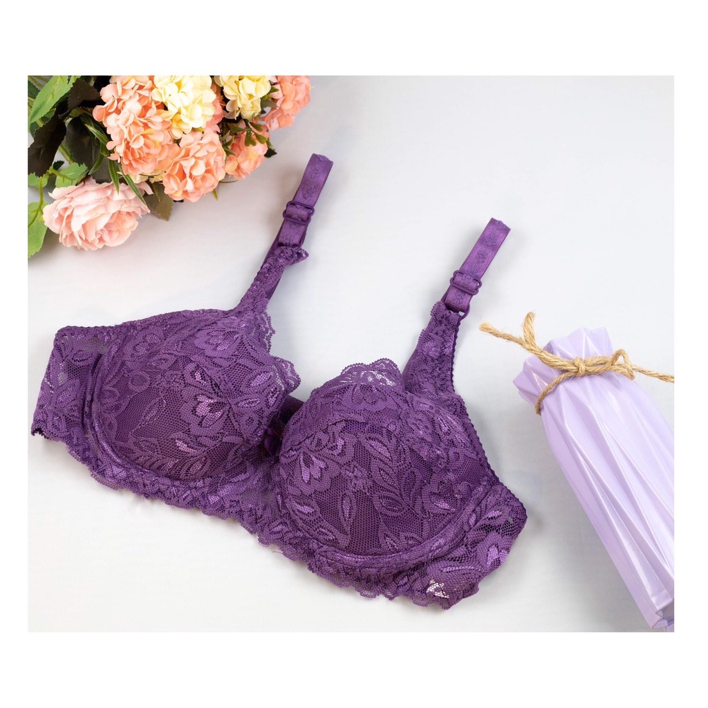 Áo Lót Nữ Ren Lụa Mềm Đệm Mỏng 2004, Có Gọng Cao Cấp - ÁO REN KD04