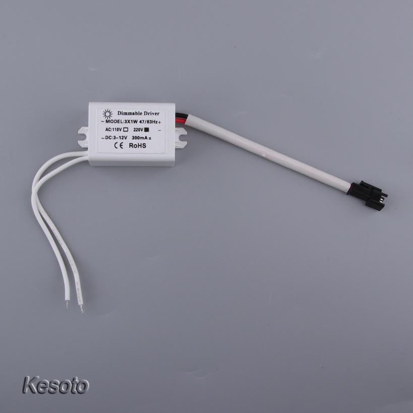 [KESOTO] Dimmable LED Driver 3x1W Dimming LED Driver DC 3-12V 300mA for LED Downlight