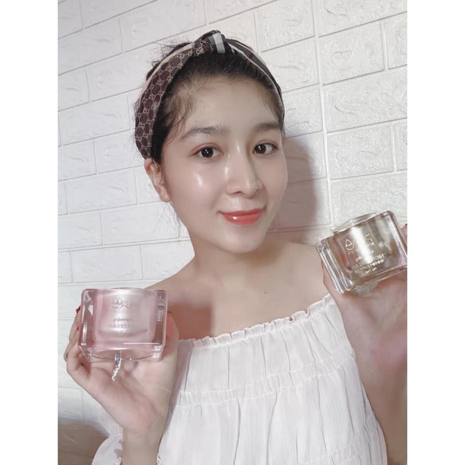 Bộ đôi kem dưỡng LỘC NHUNG – MỘC QUA 𝗣𝗨𝗥𝗘 𝗗𝗔𝗬 𝗖𝗥𝗘𝗔𝗠 - 𝗣𝗨𝗥𝗘 𝗡𝗜𝗚𝗛𝗧 𝗖𝗥𝗘𝗔𝗠