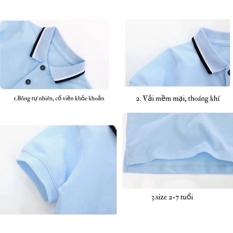 Áo polo Little meven bé trai