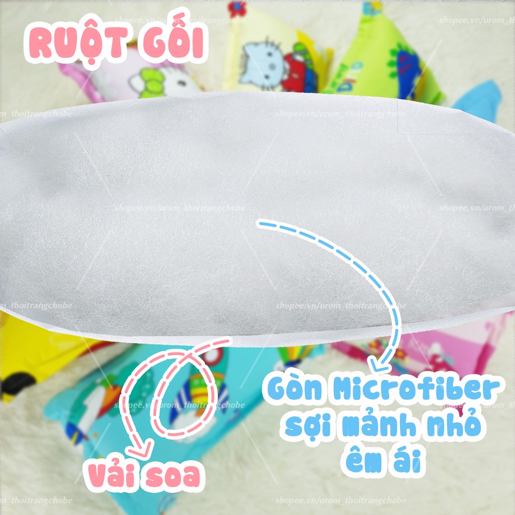 Gối nằm cho bé sơ sinh và trẻ em Cotton Thắng Lợi nhiều kích cỡ