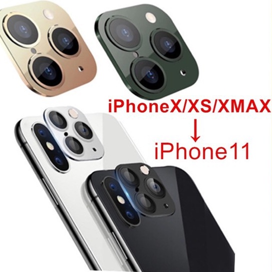 MIẾNG DÁN ĐỘ CAMERA TỪ X LÊN ĐẾN X/XS/XSM->11PRO-11PRO MAX CHỈ CÒN MÀU XANH
