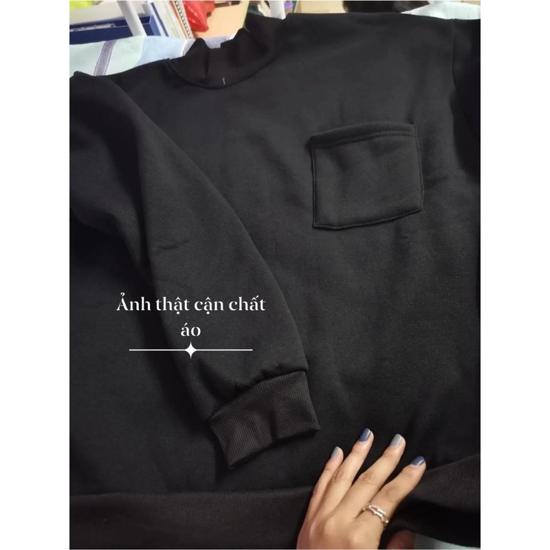 Áo nỉ bông cao cổ mềm mịn | BigBuy360 - bigbuy360.vn