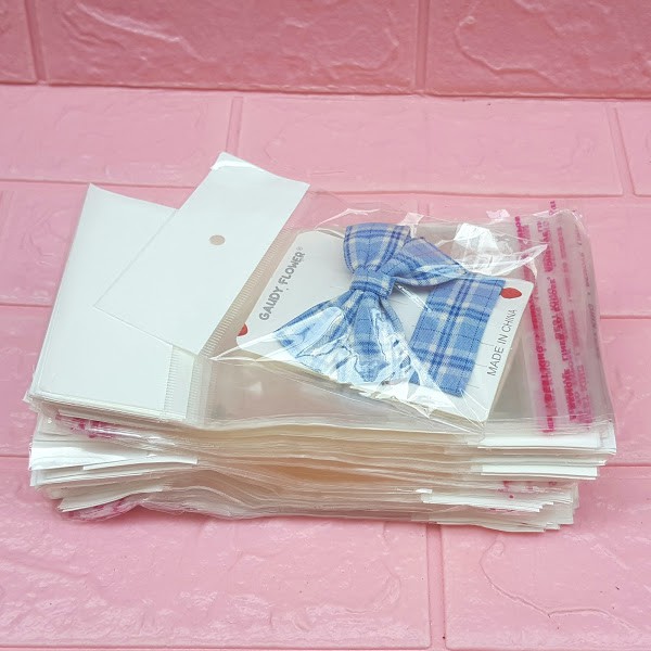 100g  Túi Opp dán mép  10x10cm  - Túi nilon băng keo dán miệng
