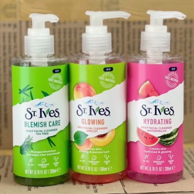 Sữa Rửa Mặt St.Ives Dạng Gel - St.Ives Daily Facial Cleaner Gel 200ml