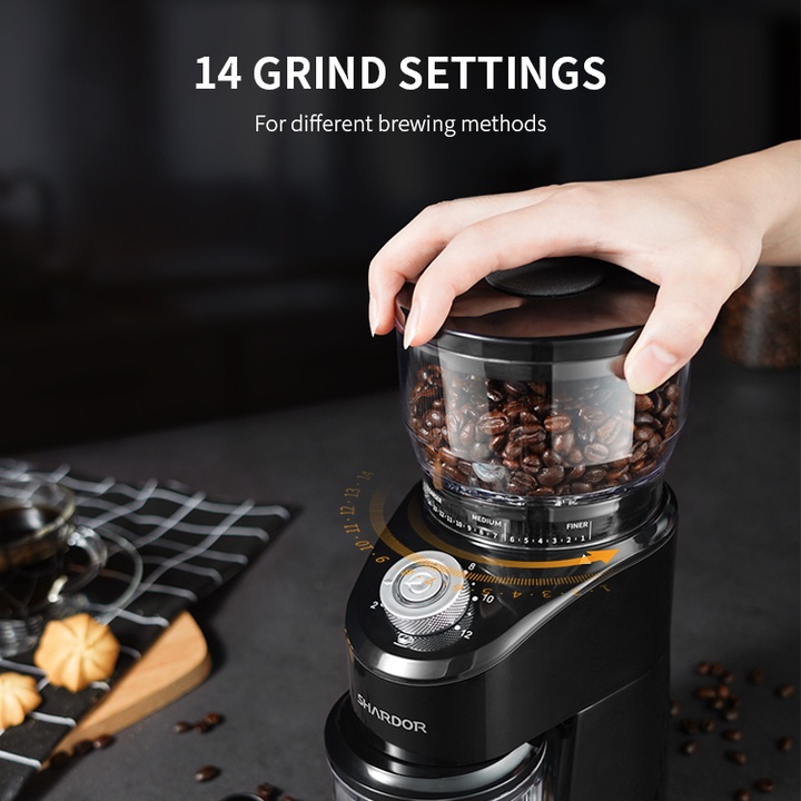 Máy xay hạt cà phê espresso cao cấp shardor cg845b công suất 200w - ảnh sản phẩm 2