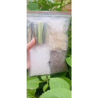 SET NGUYÊN LIỆU :MỦ TRÔM -HẠT CHIA-ĐƯỜNG PHÈN