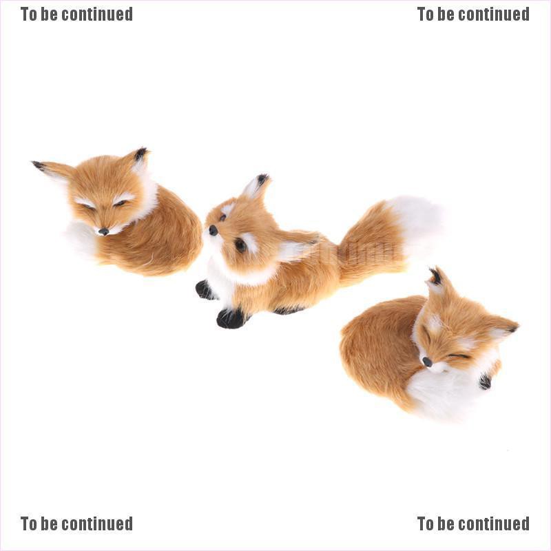 Mô hình chú cáo nhồi bông trang trí đáng yêu