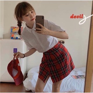 Áo sơ mi croptop trắng