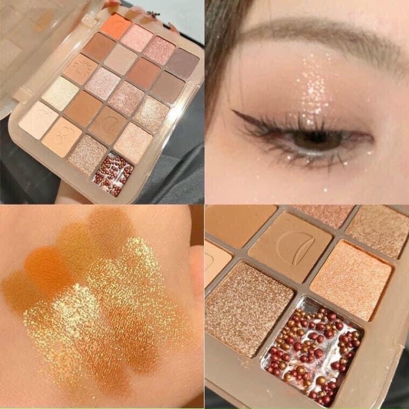 Bảng phấn mắt 20 ô kiss mophy hộp chuẩn 20 gam màu