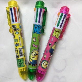 Bút bi 8 màu hình minion