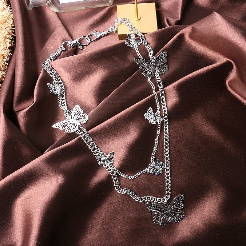 Dây Đeo Thắt Lưng Hai Lớp Mặt Hình Bướm Phong Cách 22291 Thời Trang Cho Nam Và Nữ