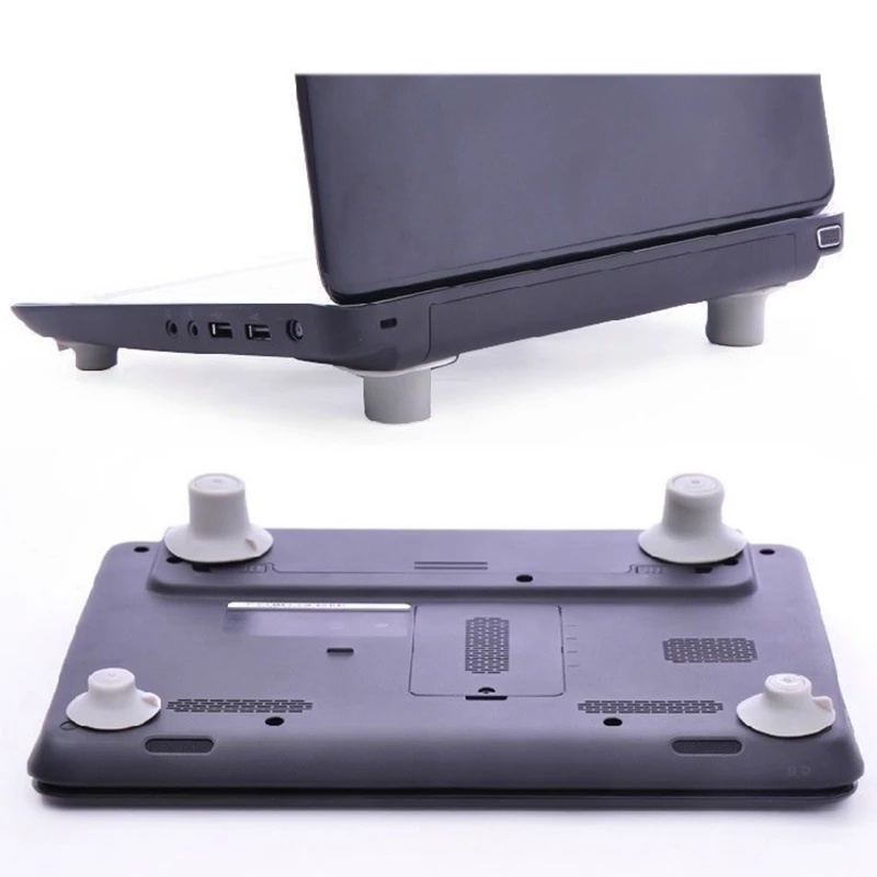 Bộ 4 Miếng Lót Làm Mát Laptop Bằng PVC Mềm Chống Trượt