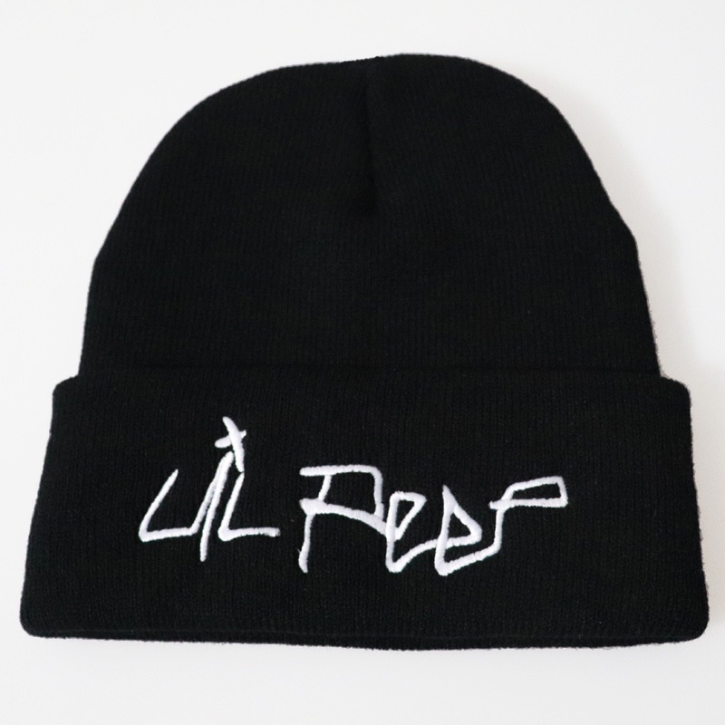 Mũ beanie mềm thêu chữ Love Lil Peep thời trang hip hop đơn giản dễ phối đồ cho nam và nữ
