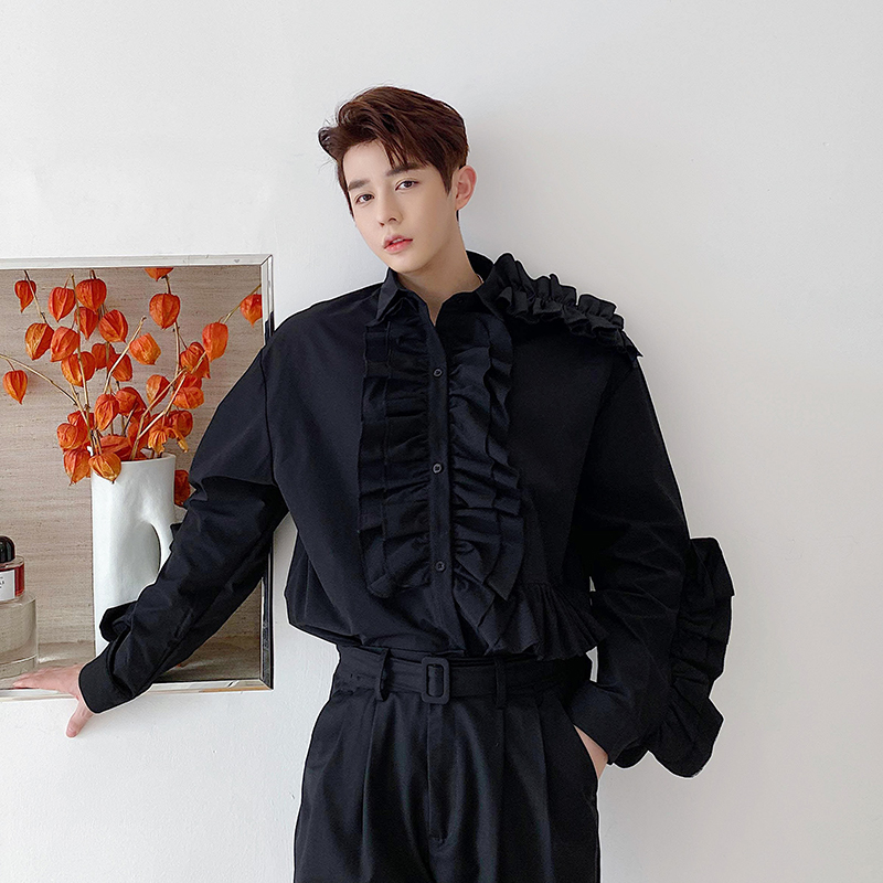 Áo Sơ Mi Tay Dài Xếp Ly Thời Trang Dành Cho Nam