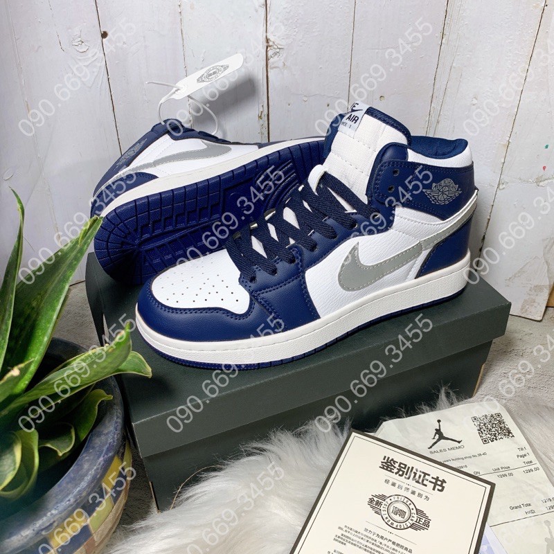 Giày sneaker cổ cao jordan-rep11 chuẩn kèm hộp box bill túi giấy chuẩn