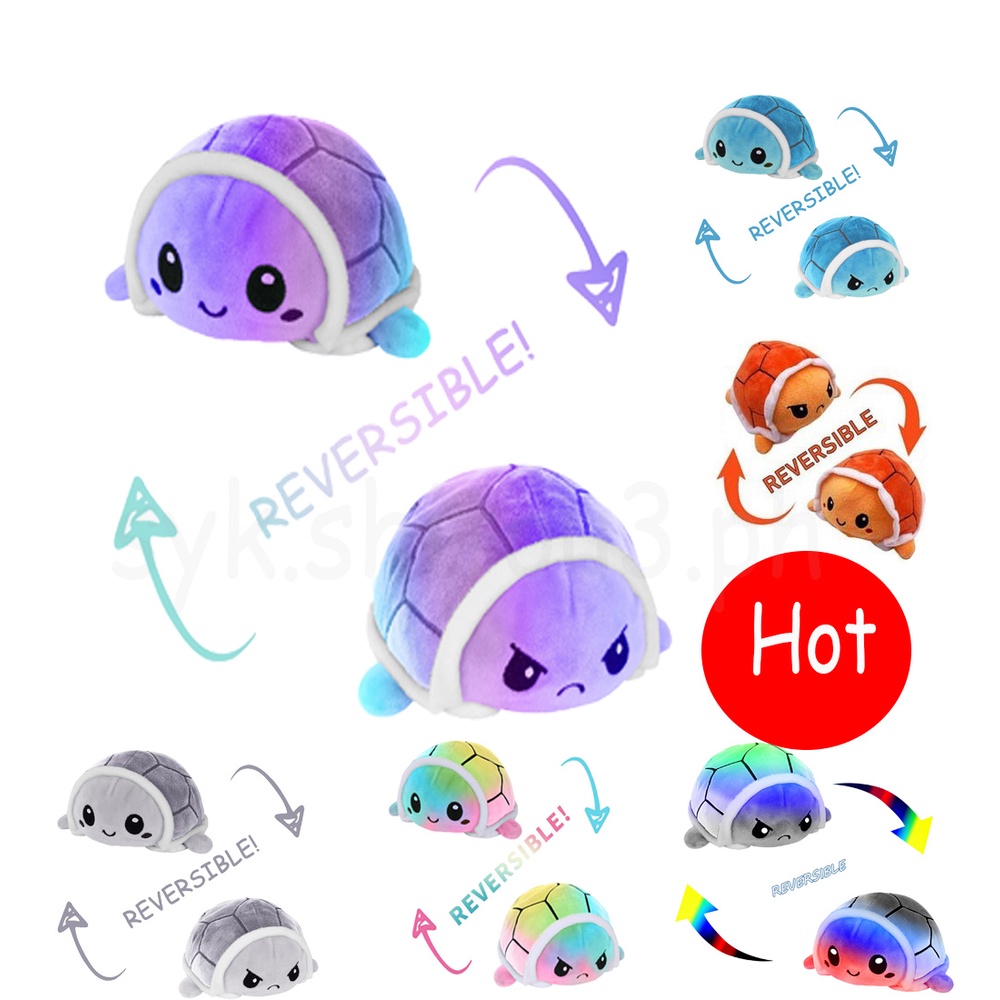 Kho COD Rùa bạch tuộc nhồi bông có công tắc cảm xúc Búp bê rùa 2 màu khác nhau Quà tặng tết thiếu nhi Quà tặng sinh nhật # yjteam66.vn@SFVN