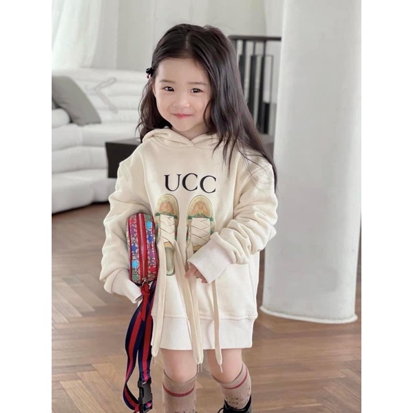 VÁY NỈ HODDIE DÂY 3D CHO BÉ