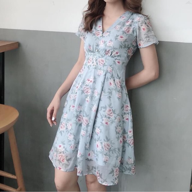 Đầm hoa tơ