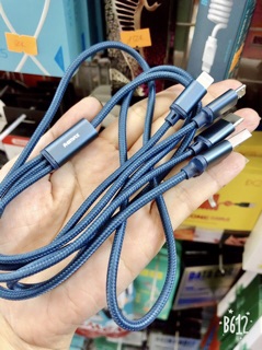Cáp sạc đa năng 3 đầu REMAX RC -131th/ lightning-micro-typeC