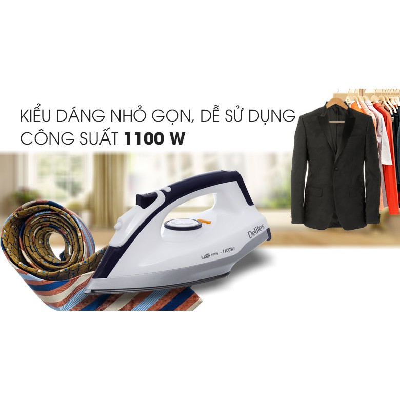 Bàn ủi khô Delites BUK01 Màu tím