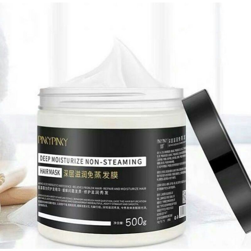 Kem ủ tóc Pinky Pinky dưỡng tóc mềm mượt, giảm xơ rối và chống dụng tóc hũ 500gr
