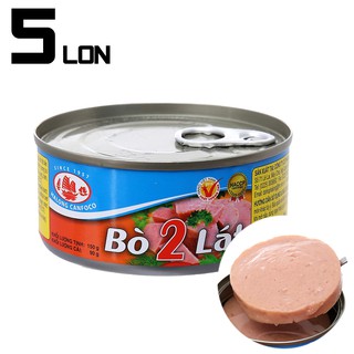 Combo x5 Hộp Thịt Bò 2 Lát Hạ Long 150g/Hộp, Vị Thơm, Béo, Ngọt, Dùng Ăn Ngay
