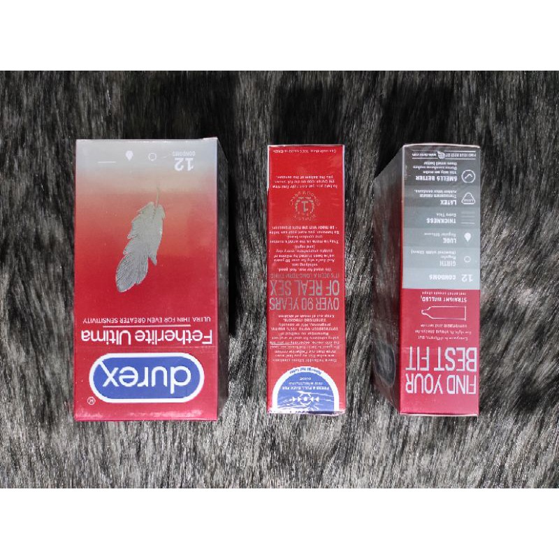 [Hộp 12 bao] COMBO 2 hộp Durex Siêu mỏng Fetherlite Ultima tặng 1 hộp cùng loại