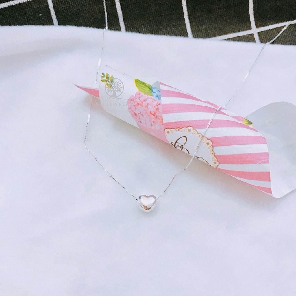 [Sản phẩm HOT] Dây chuyền trái tim bạc nhỏ dễ thương _NQ Jewelry