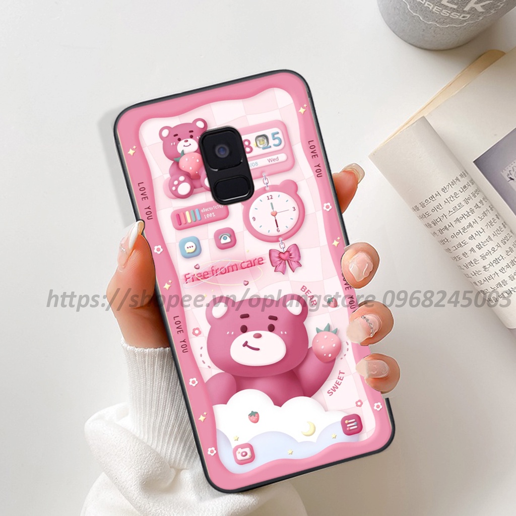Ốp lưng Samsung A6 2018/ A6 Plus/ A8 2018/ A8 Plus/ J8 in hình 3D gấu,thỏ cute dễ thương