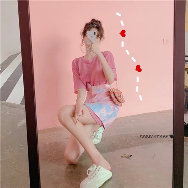 [Mã WASTCOOL giảm 15% tối đa 50K đơn 99K] Set đồ hồng ombre cá tính Ulzzang girl 🌸🌨 | BigBuy360 - bigbuy360.vn