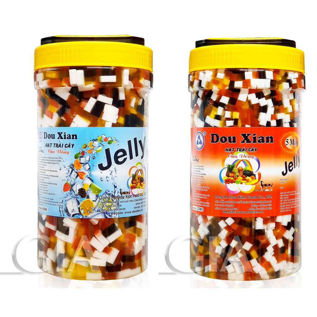 Thạch trái cây Hàng Huy  đủ loại hộp 2.5kg - Gia store
