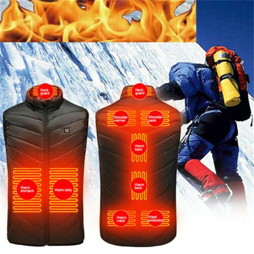 Áo Khoác Sưởi Ấm Không Tay Kết Nối USB Thời Trang Mùa Đông